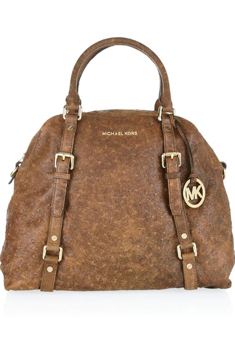 michael kors ostrich bedford tote for sale